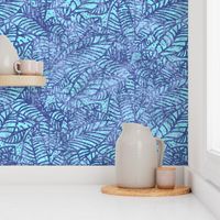 Rustic Leaves Indigo Aqua 300L