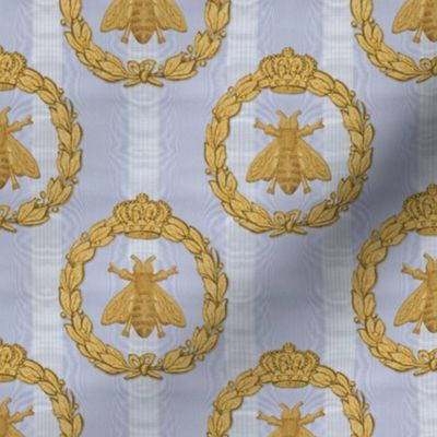 Napoleonic Bees ~ Queen Bee ~  Faux  Gilt on Brummel Moire 