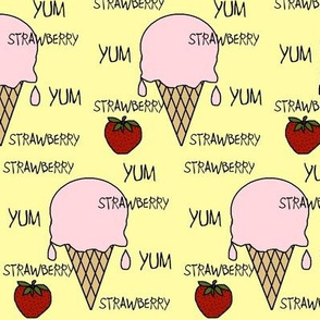 STRAWBERRY ICE CREAM