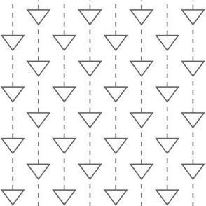 triangle arrows on white