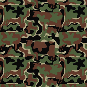 GENUINE COWHIDE caMOOflage 