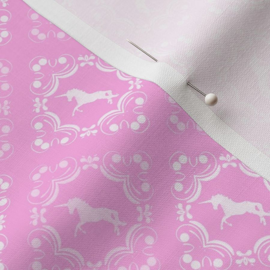 Unicorn Damask Princess Pink