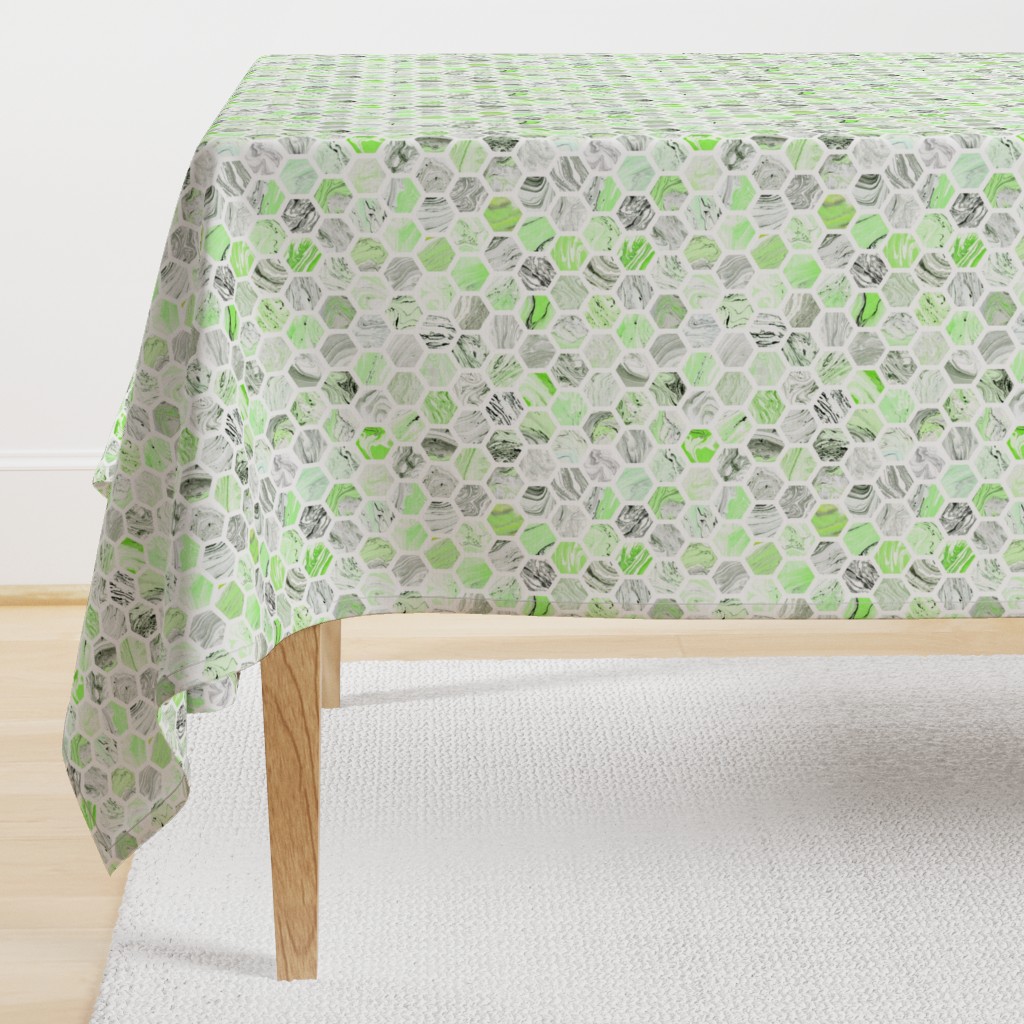 Marbled Honeycomb in Green