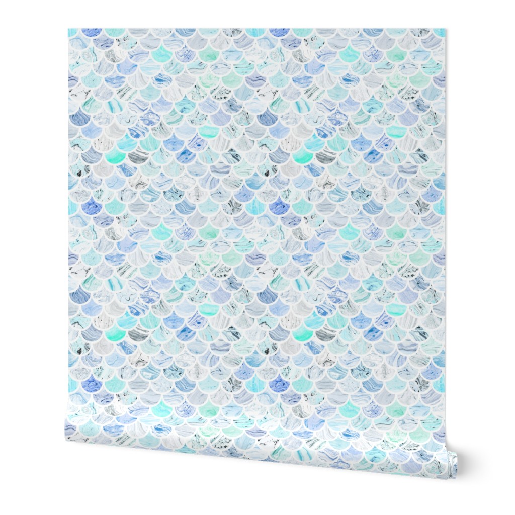 Marble Scale Pattern in Blue