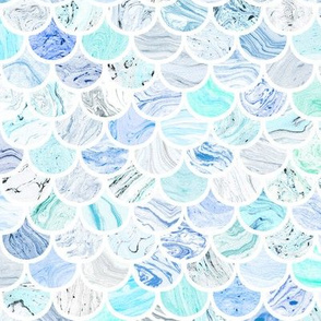 Marble Scale Pattern in Blue