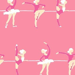 Ballet dancers pink small