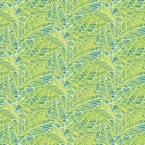 Rustic Leaves Lime Blue 300L