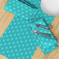 Direction - teal/white arrows - Summer Woodland Collection