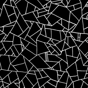 Polygonal Abstract on Black