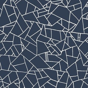 Polygonal Abstract // Blue-Grey