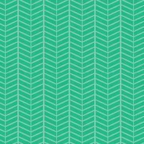 Mint Herringbone Chevron