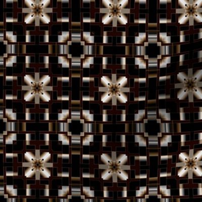 Ivory and Black Inlay Mosaic