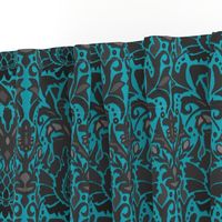 Aya damask blue