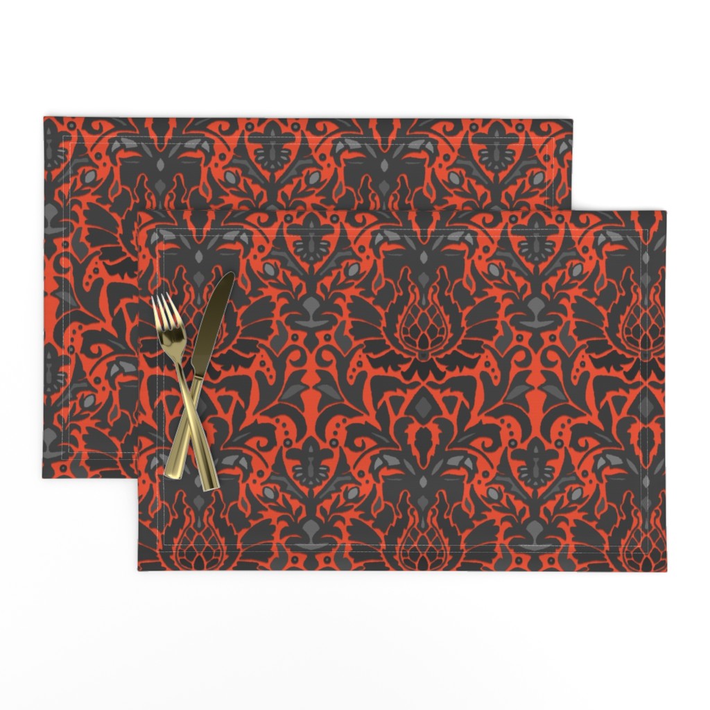 Aya damask orange