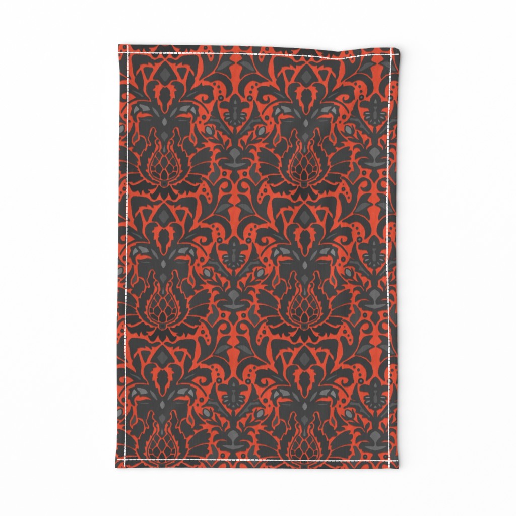 Aya damask orange