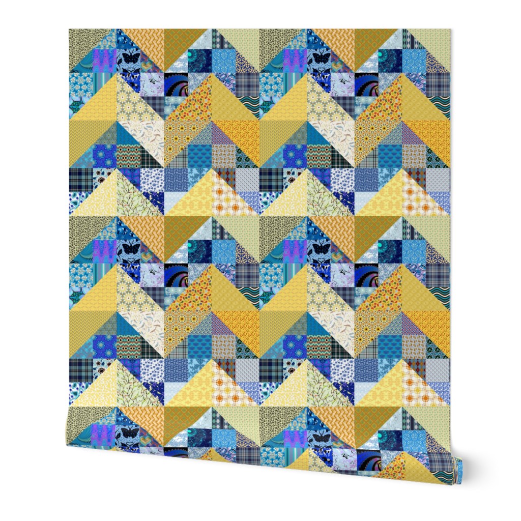 Scrap Lightning Cheater Quilt