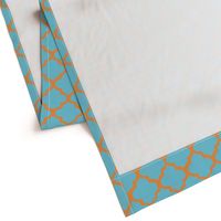 Orange & Blue Moroccan Tile Pattern