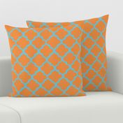 Orange & Blue Moroccan Tile Pattern to go with Whale Pattern