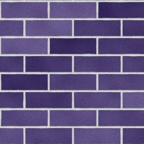 Purple Brick Wall // Large
