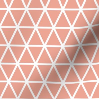 Triangles Coral Pink