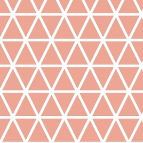 Triangles Coral Pink