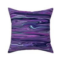 DRSC2 - Melted Marble in Purple - Blue - Lavender - Crosswise -  Large