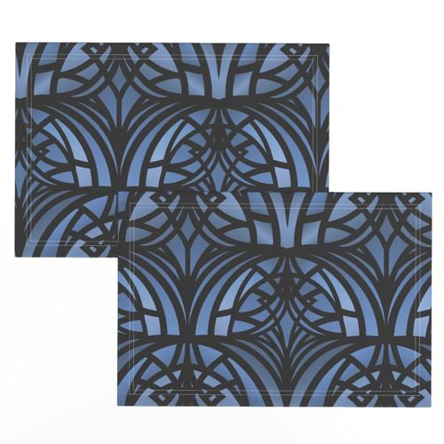 DARK BLUE ART DECO 12