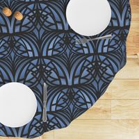 DARK BLUE ART DECO 12