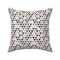 Geometric tribal aztec triangle orange tangerine modern patterns SMALL