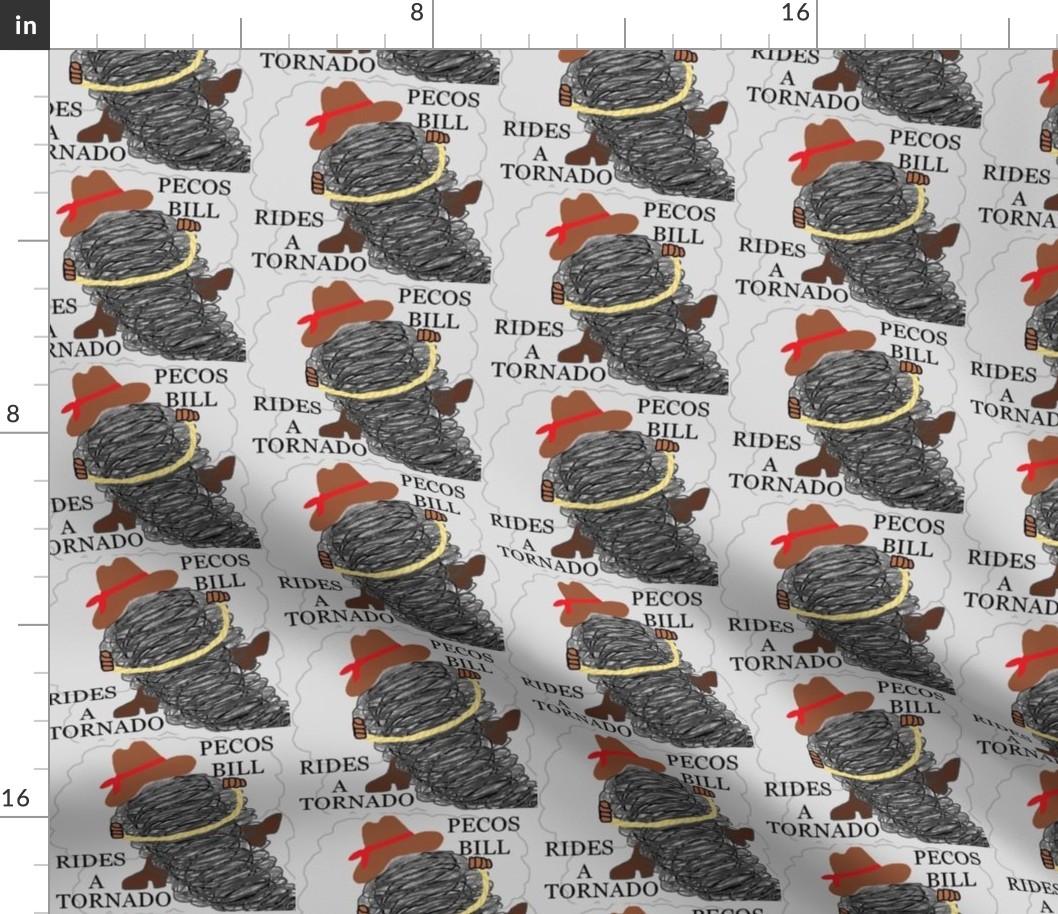 Pecos Bill Rides A Tornado
