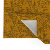 GEOMETRIC SHAPES MUSTARD