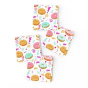 donuts memphis 80s 90s rad bright summer cute food donuts doughnuts