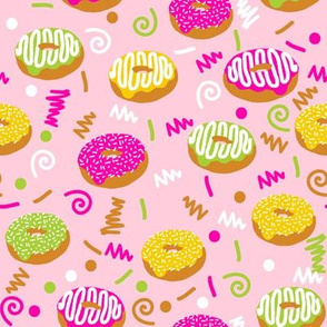 donuts memphis 80s 90s rad bright summer cute food donuts doughnuts