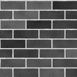 Charcoal Brick Wall