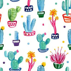 Cactus and dots