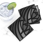 Dark Gray Art Deco Pattern 12