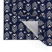 Chevrons & Triangles - Navy