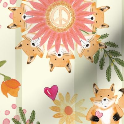 Peace, Love, and Foxes - Large