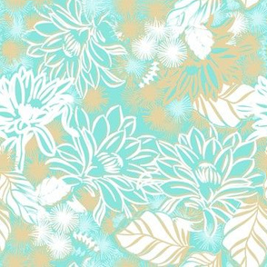 Bay Breeze tropical cactus in turquoise