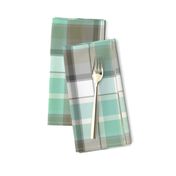 Saturday plaid in sea glass 