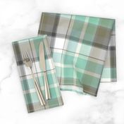 Saturday plaid in sea glass 