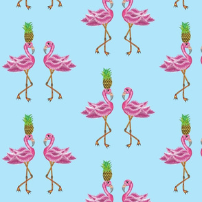 Burlesque flamingos