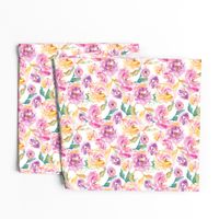 Wild Watercolor Flower Pattern