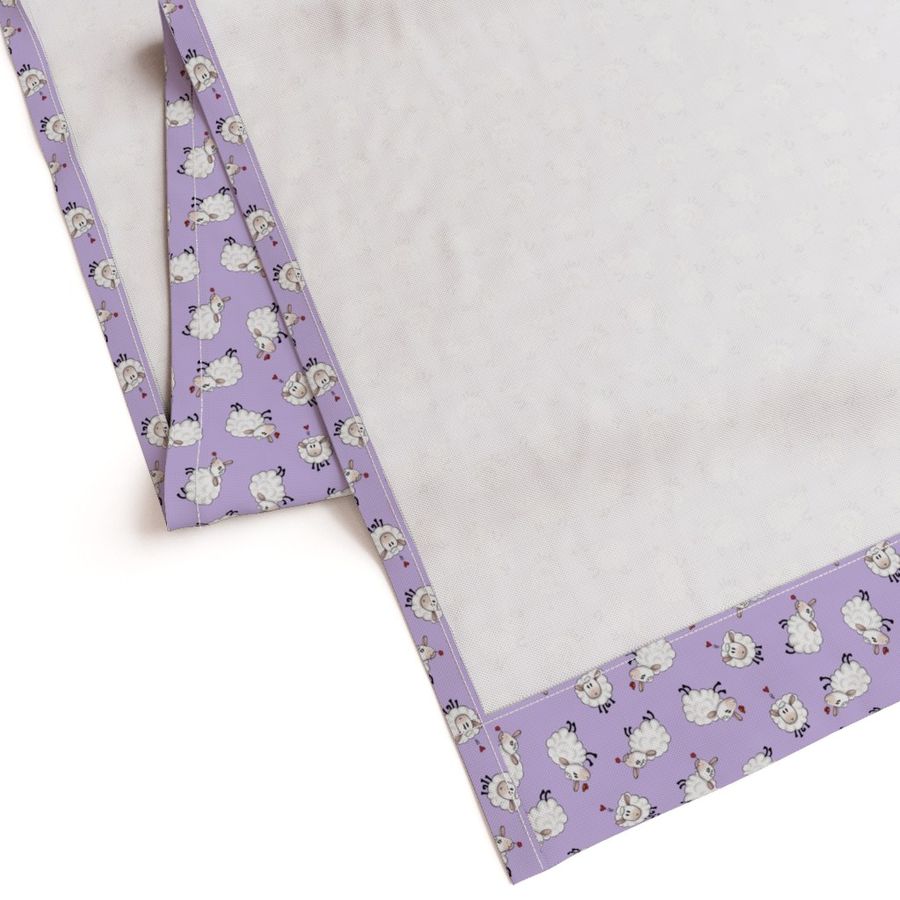 Ditsy Sheep Scatter - Purple