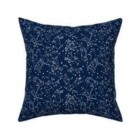 constellations // navy blue constellations animals cute baby animals constellation fabric