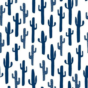 cactus // kids cactus desert southwest cute boys room arizona navy blue cactus texas fabric for boys room