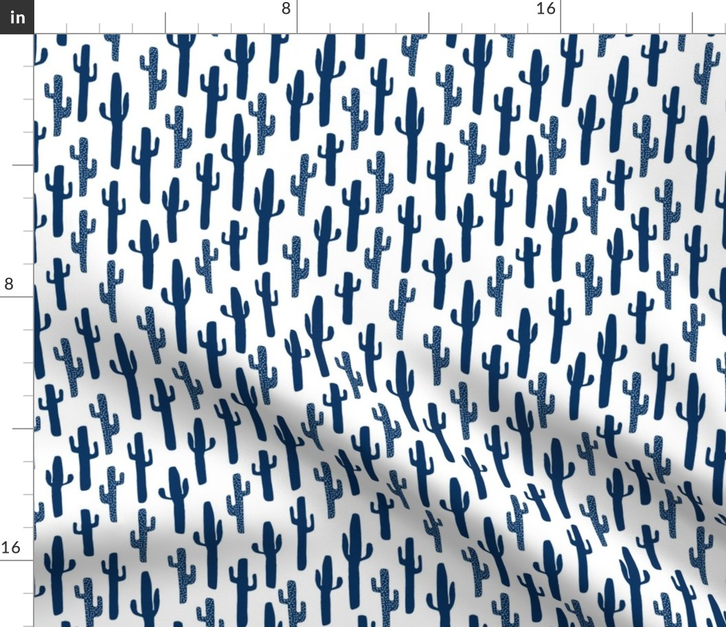 cactus // kids cactus desert southwest cute boys room arizona navy blue cactus texas fabric for boys room