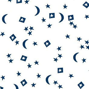 stars // little dreams stars navy blue moon stars kids nursery baby sweet navy blue coordinating fabric for nursery baby