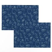 constellations // geometric constellations animals stars night sky navy blue kids room nursery decor cute fabric