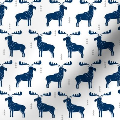 moose // navy blue moose kids room canada nursery baby boy 